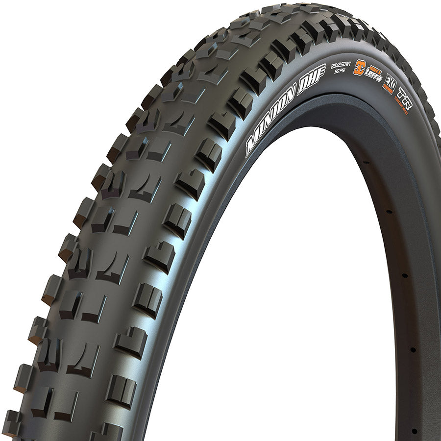 Maxxis, Minion DHF, Mountain Tire, 24''x2.40, Folding, Tubeless Ready, 3C Maxx Terra, EXO, 120TPI, Black