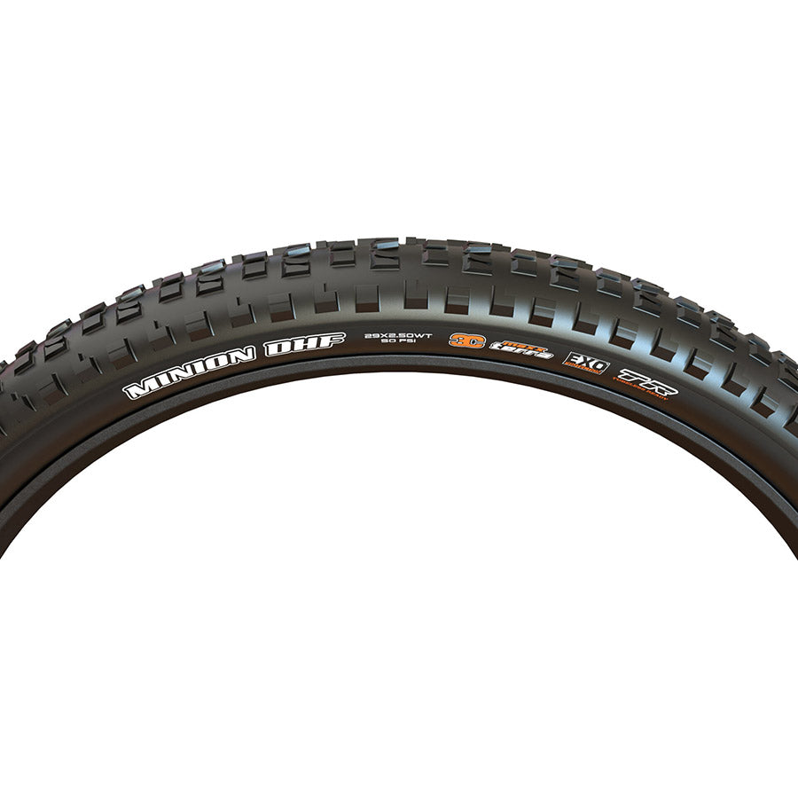 Maxxis, Minion DHF, Mountain Tire, 24''x2.40, Folding, Tubeless Ready, 3C Maxx Terra, EXO, 120TPI, Black