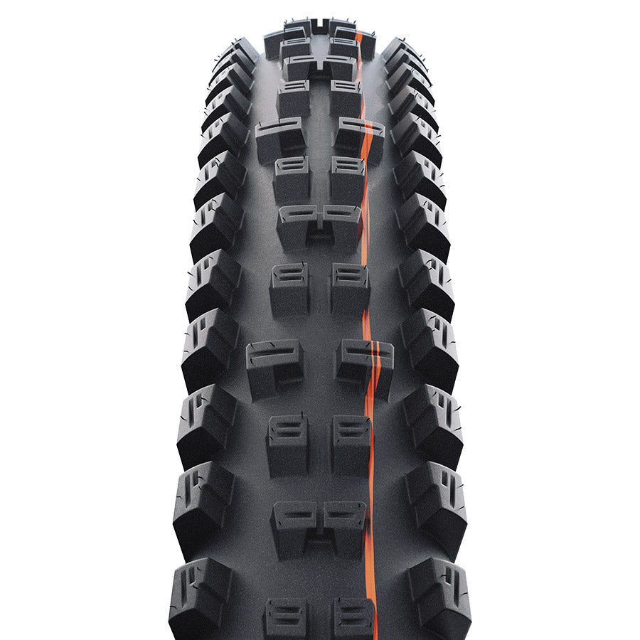 Schwalbe, Tacky Chan Race Pro, Mountain Tire, 29x2.40, Folding, Clincher, Soft, Diagonal, 67TPI, Black