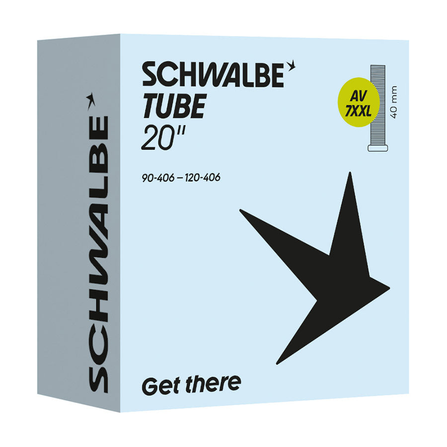 Schwalbe, Schrader, Tube, Schrader, Length: 40mm, 20'', 3.50-4.70