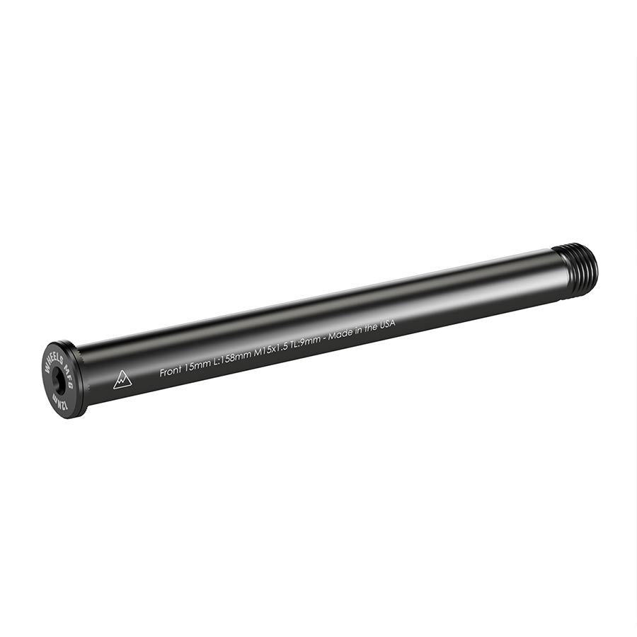 Wheels Manufacturing, Front 15mm Thru Axle, Thru Axle, Front, Length: 125mm, Thread Length: 15mm, Thread Pitch: M15x1.50