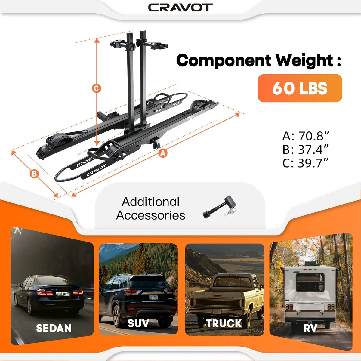 Cravot CyberRack R2 Hitch Bike Rack