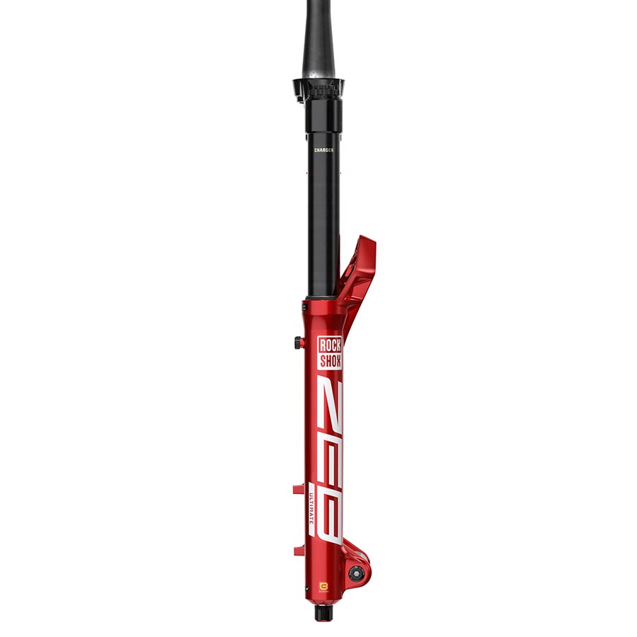 RockShox, ZEB Ultimate A3, Suspension Fork, 29'', DebonAir+ W/ButterCups, 190mm, 1-1/8''-1.5'', 15x110mm TA, Rake: 44mm, Red