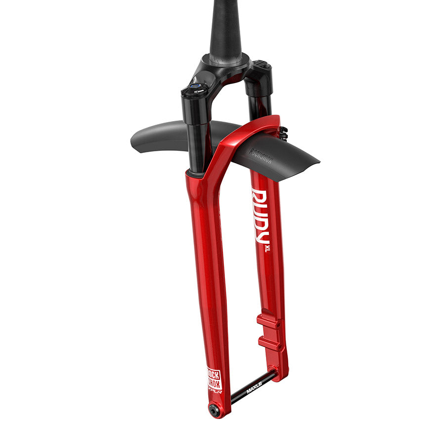 RockShox, Rudy XL Ultimate A1, Suspension Fork, 700C, Solo Air, 60mm, 1-1/8''-1.5'', 12x100mm TA, Rake: 45mm, Black