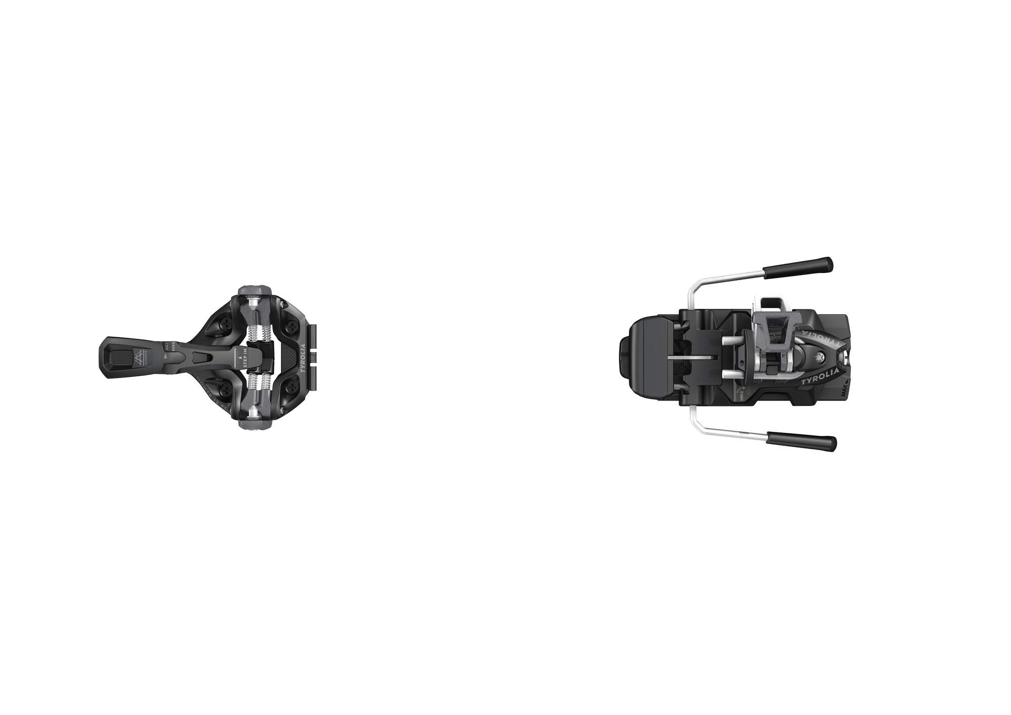 Tyrolia Almonte 12 PT Ski Bindings - 105 mm Black/Metallic Grey