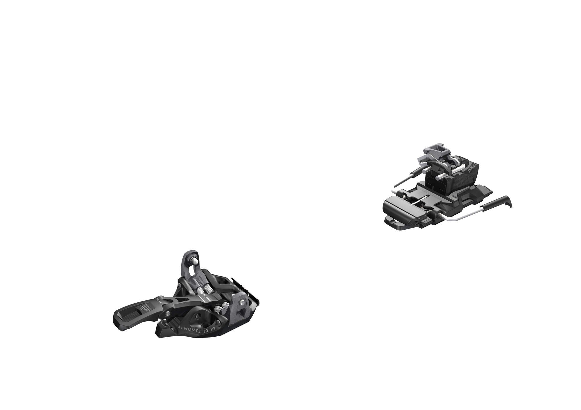 Tyrolia Almonte 10 PT Ski Bindings - 120 mm Black/Metallic Grey