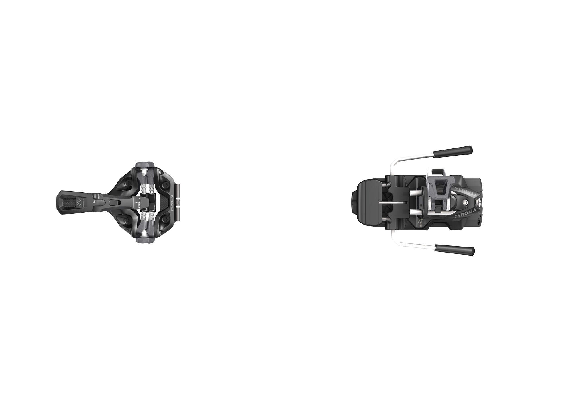 Tyrolia Almonte 10 PT Ski Bindings - 90 mm Black/Metallic Grey
