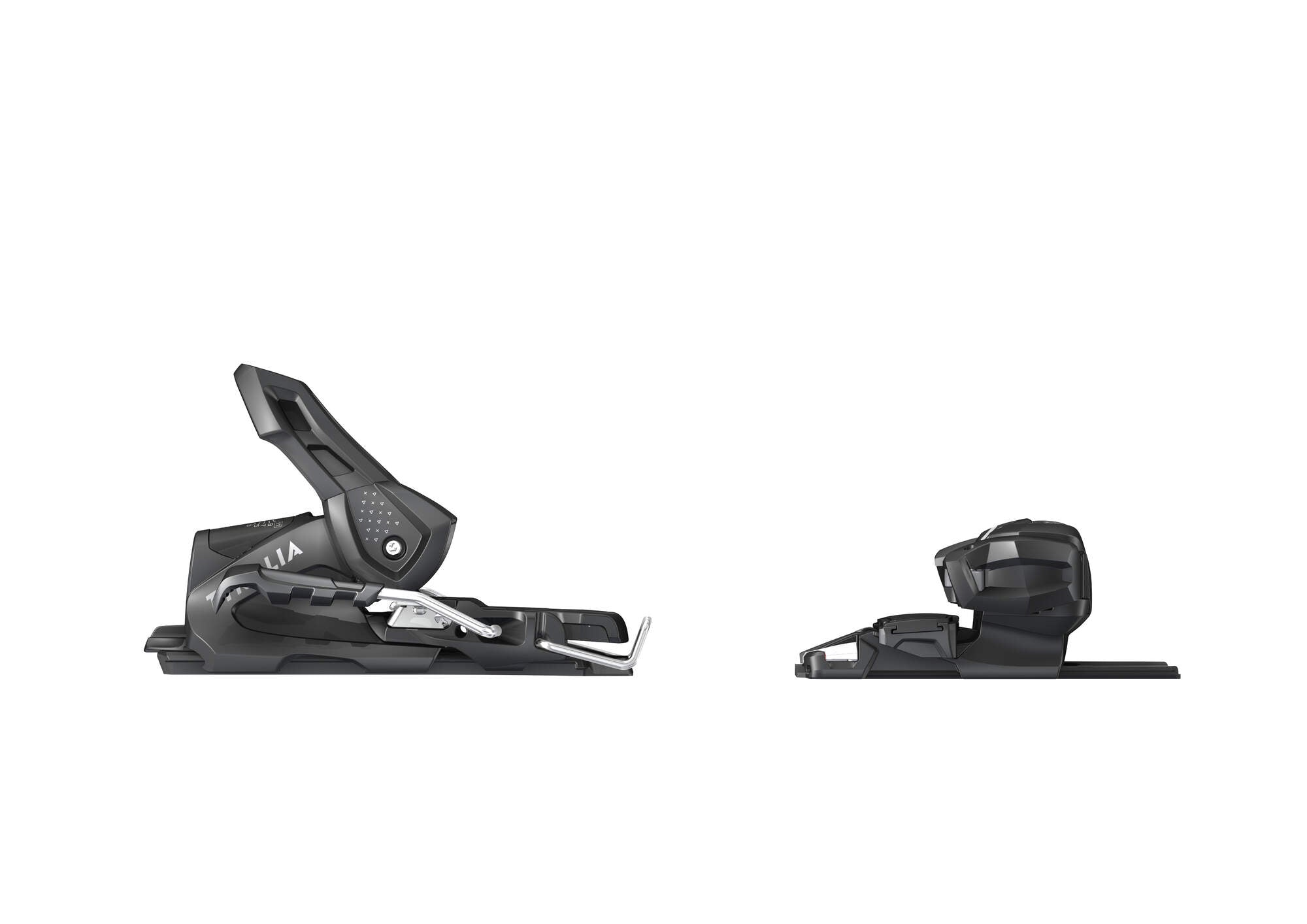 Tyrolia Attack Hybrid 11 MN/PT Ski Bindings - 95 mm Solid Black/Silver
