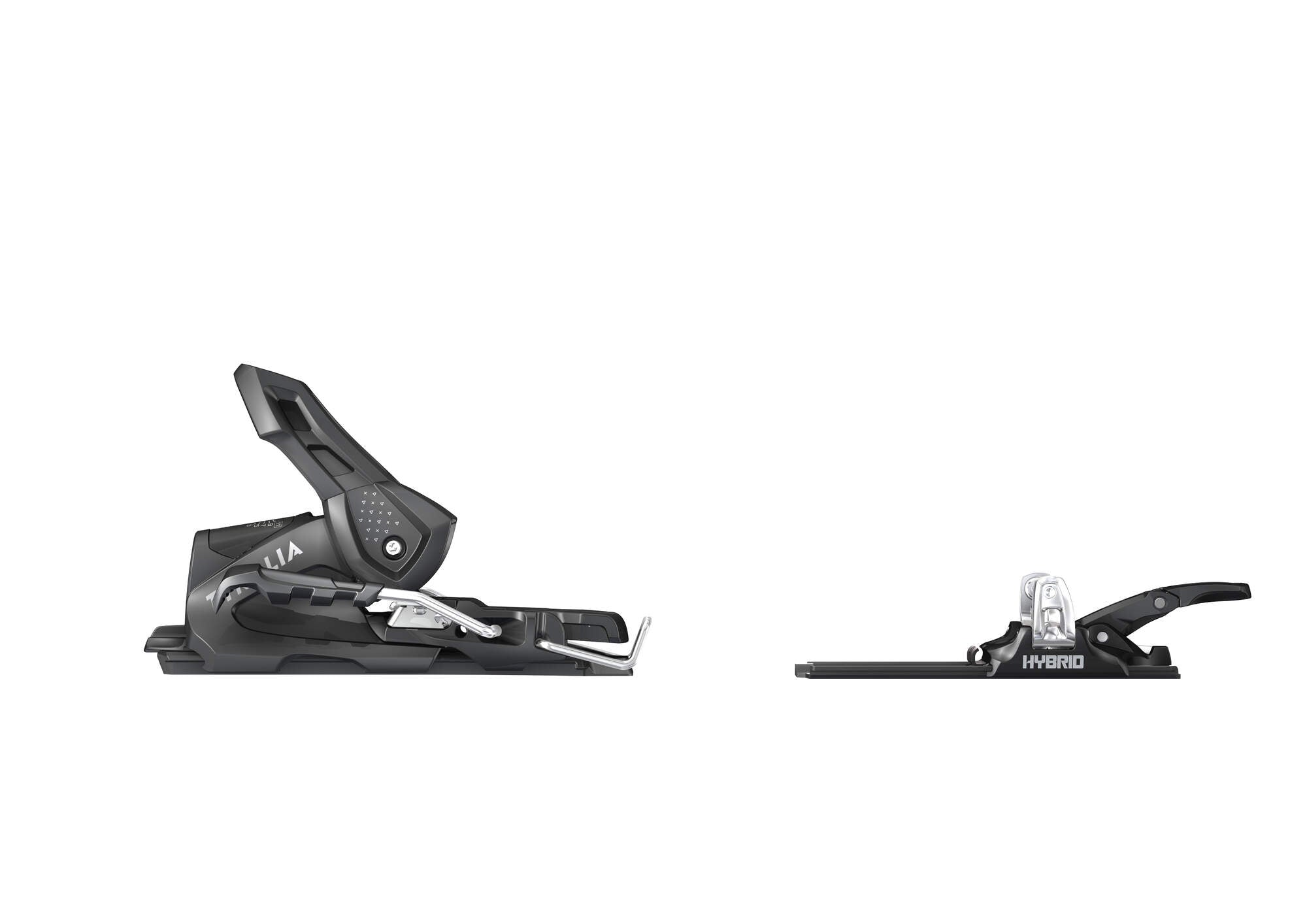 Tyrolia Attack Hybrid 11 MN/PT Ski Bindings - 110 mm Solid Black/Silver