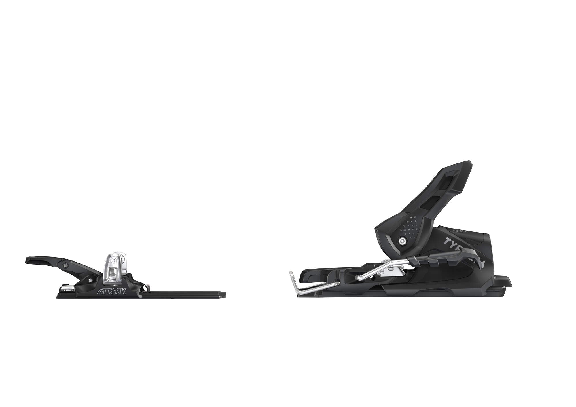 Tyrolia Attack Hybrid 11 MN/PT Ski Bindings - 110 mm Solid Black/Silver