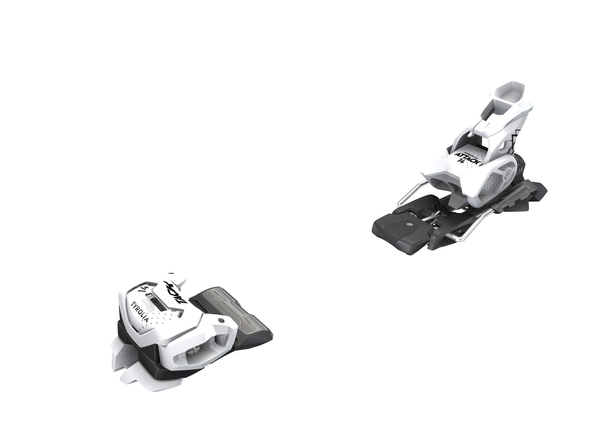 Tyrolia Attack 14 GW Ski Bindings - No Brake Matte White