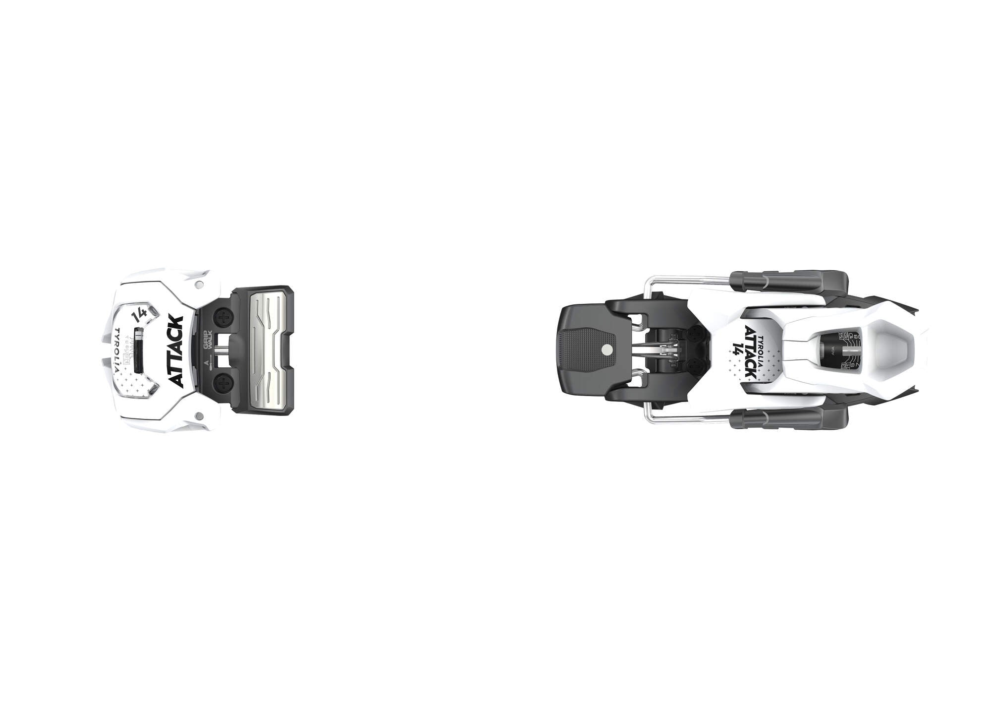 Tyrolia Attack 14 GW Ski Bindings - No Brake Matte White