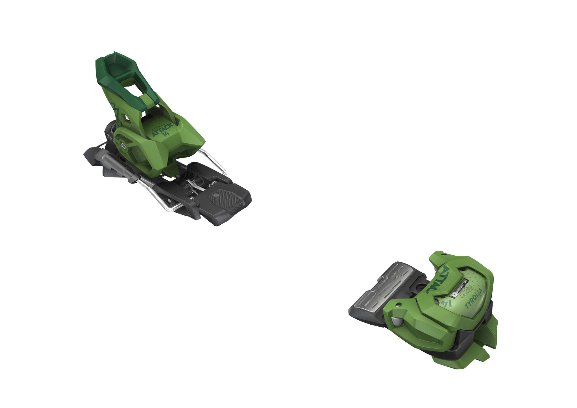 Tyrolia Attack 14 GW Ski Bindings - No Brake Green
