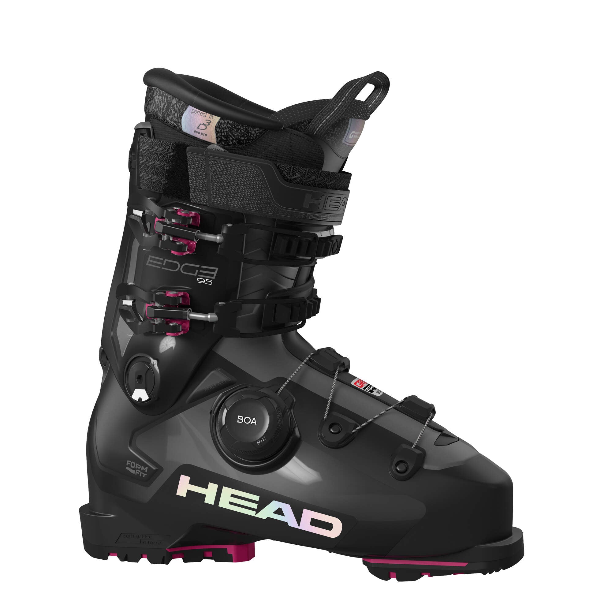 HEAD Edge 95 W HV GW BOA Women's Ski Boots - Black/Fuchsia