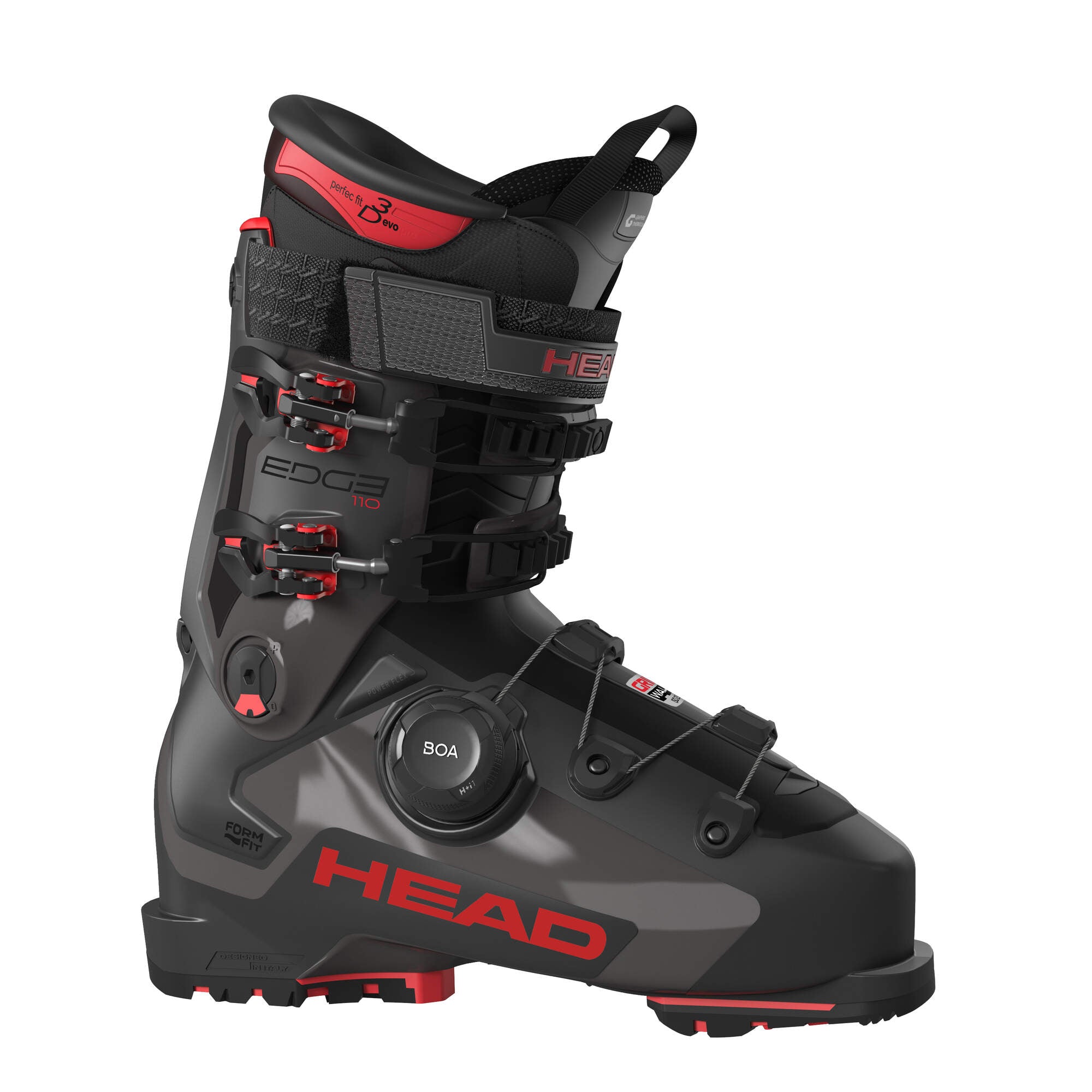 HEAD Edge 110 HV GW BOA Ski Boots - Anthracite/Red