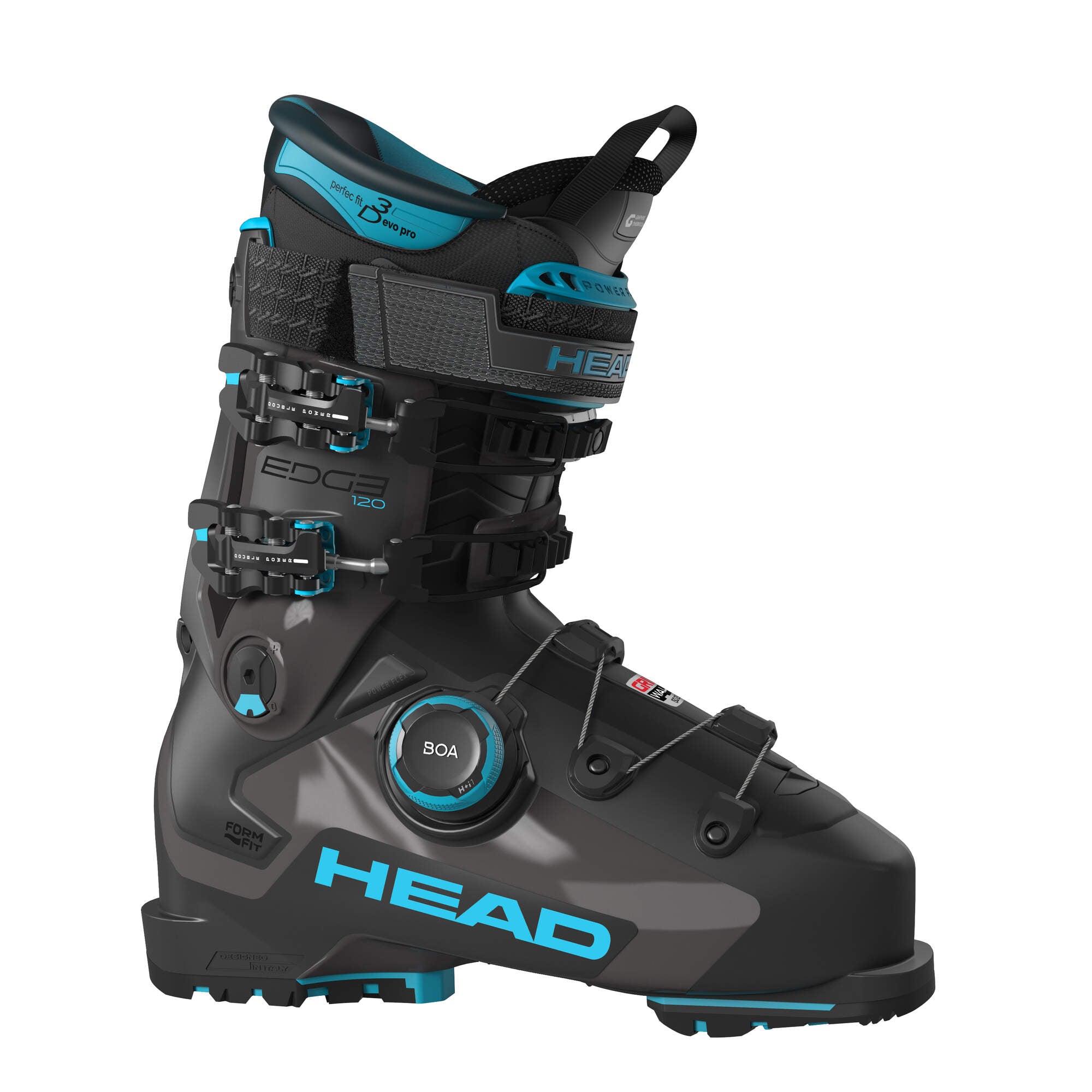 HEAD Edge 120 HV GW BOA Ski Boots - Anthracite/Speedblue