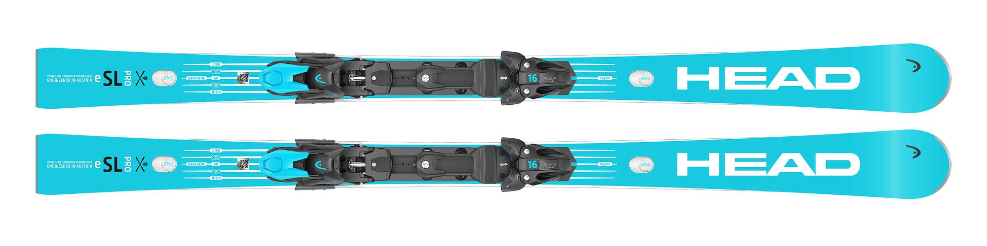 HEAD WC Rebels e-SL Pro RP Race Skis + Freeflex 14 GW Bindings