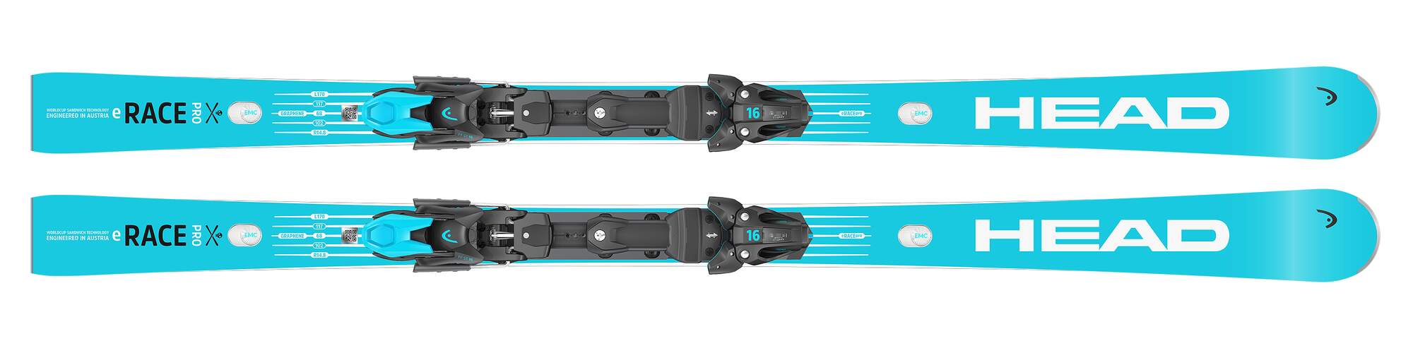 HEAD WC Rebels e-Race Pro RP Race Skis + Freeflex 14 GW Bindings