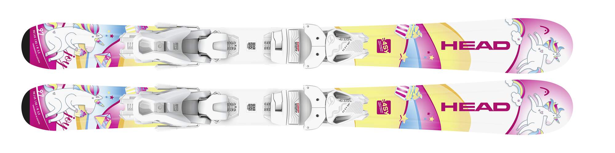 HEAD Unicorn Junior Skis + JRS 4.5 GW CA Bindings