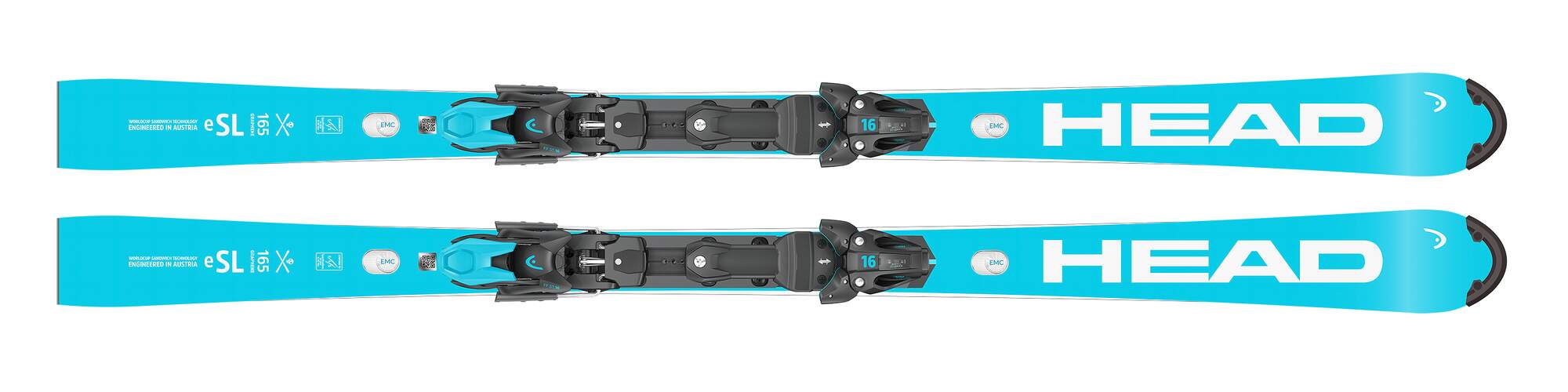 HEAD WCR e-SL Rebel FIS SW RP WCR 14 Race Skis - Blue/White