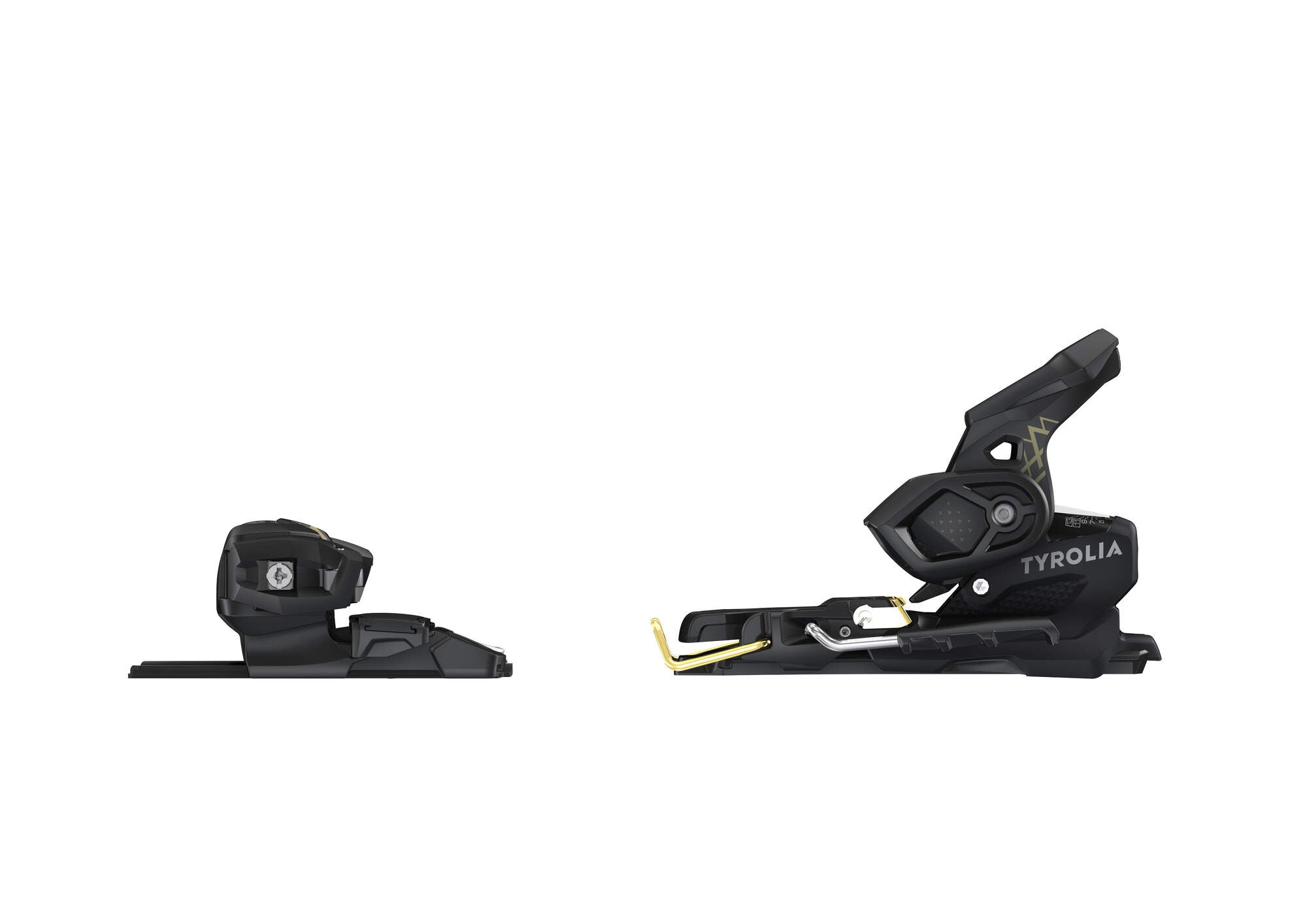 Tyrolia Attack Hybrid 14 MN/PT Ski Bindings - 110 mm Solid Black/Gold