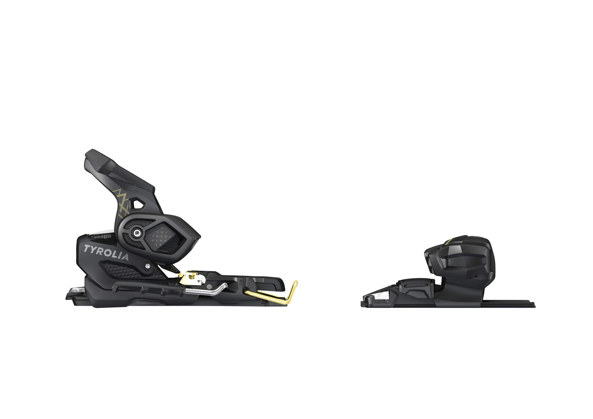 Tyrolia Attack Hybrid 14 MN/PT Ski Bindings - 95 mm Solid Black/Gold
