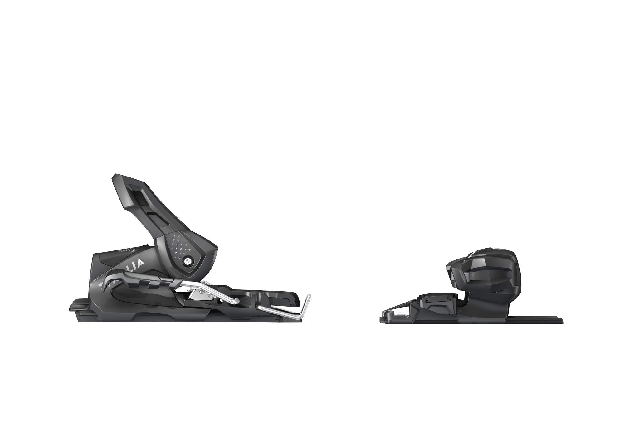 Tyrolia Attack Hybrid 11 MN/PT Ski Bindings - 130 mm Solid Black/Silver