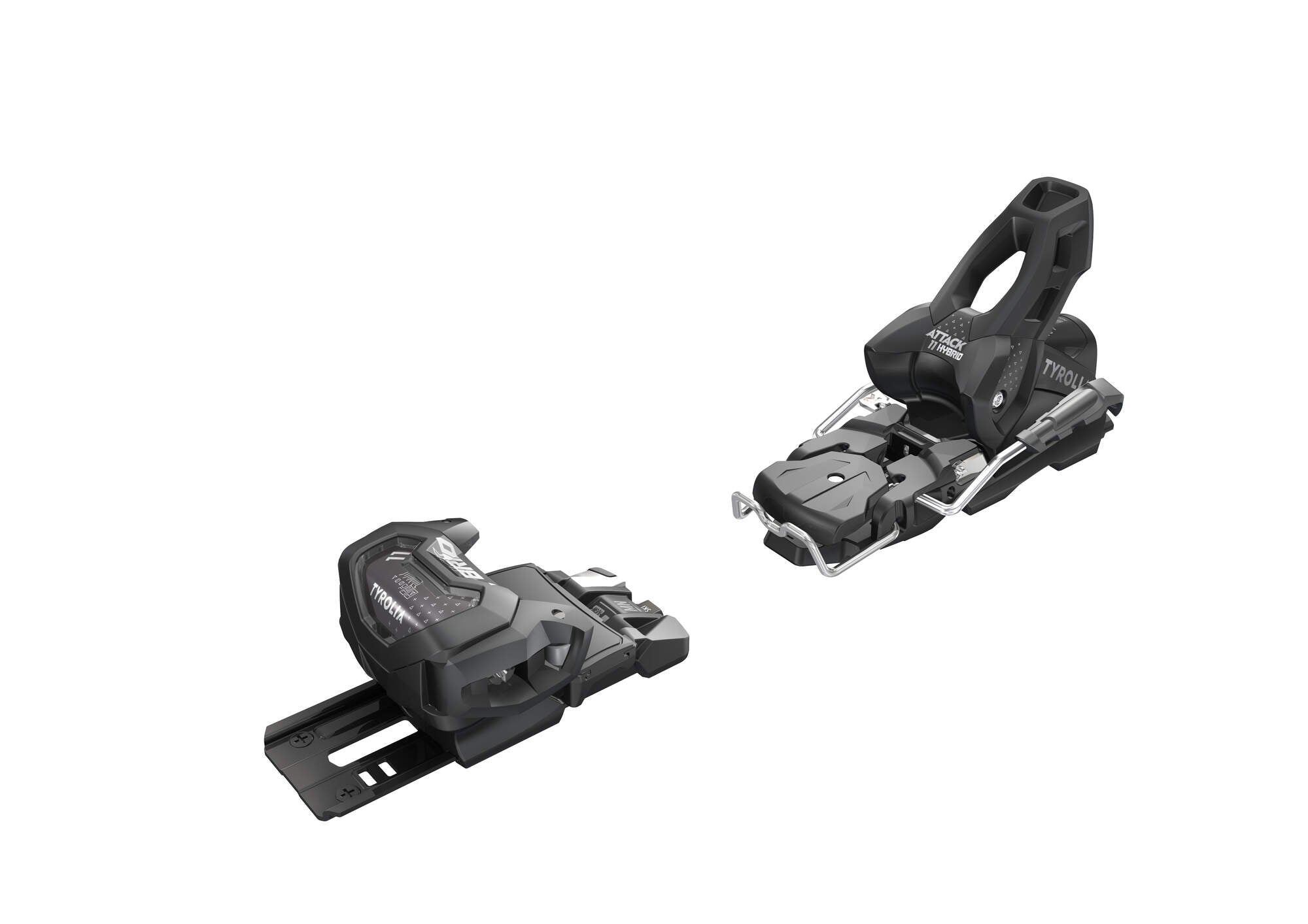 Tyrolia Attack Hybrid 11 MN/PT Ski Bindings - 95 mm Solid Black/Silver