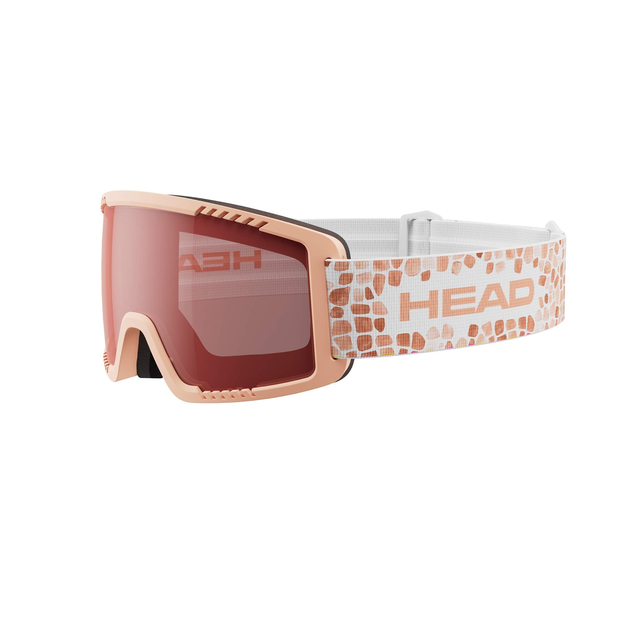 HEAD Contex Yuki Kids' Goggles - Red/Peach