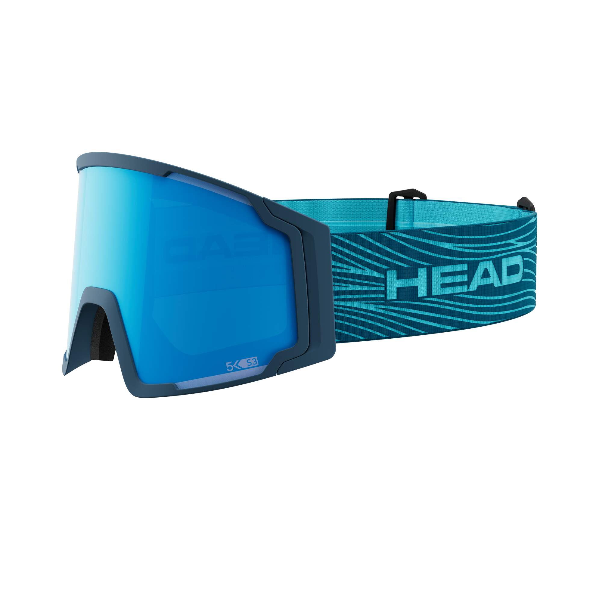 HEAD Neves Pro 5K Race Goggles - Blue/Petrol + Spare Lens