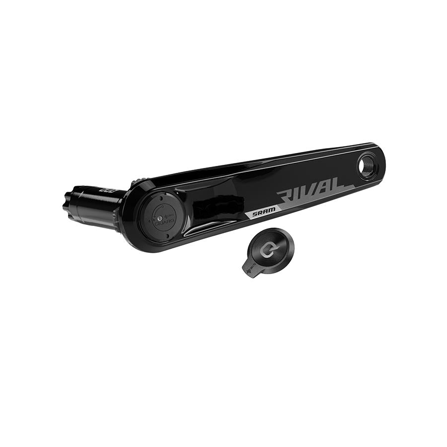 SRAM, Rival D1 Quarq Wide Left Arm/Spindle, Power Meter Crankset, Speed: 12, Spindle: 28.99mm, DUB, 160mm, Black, Road Disc