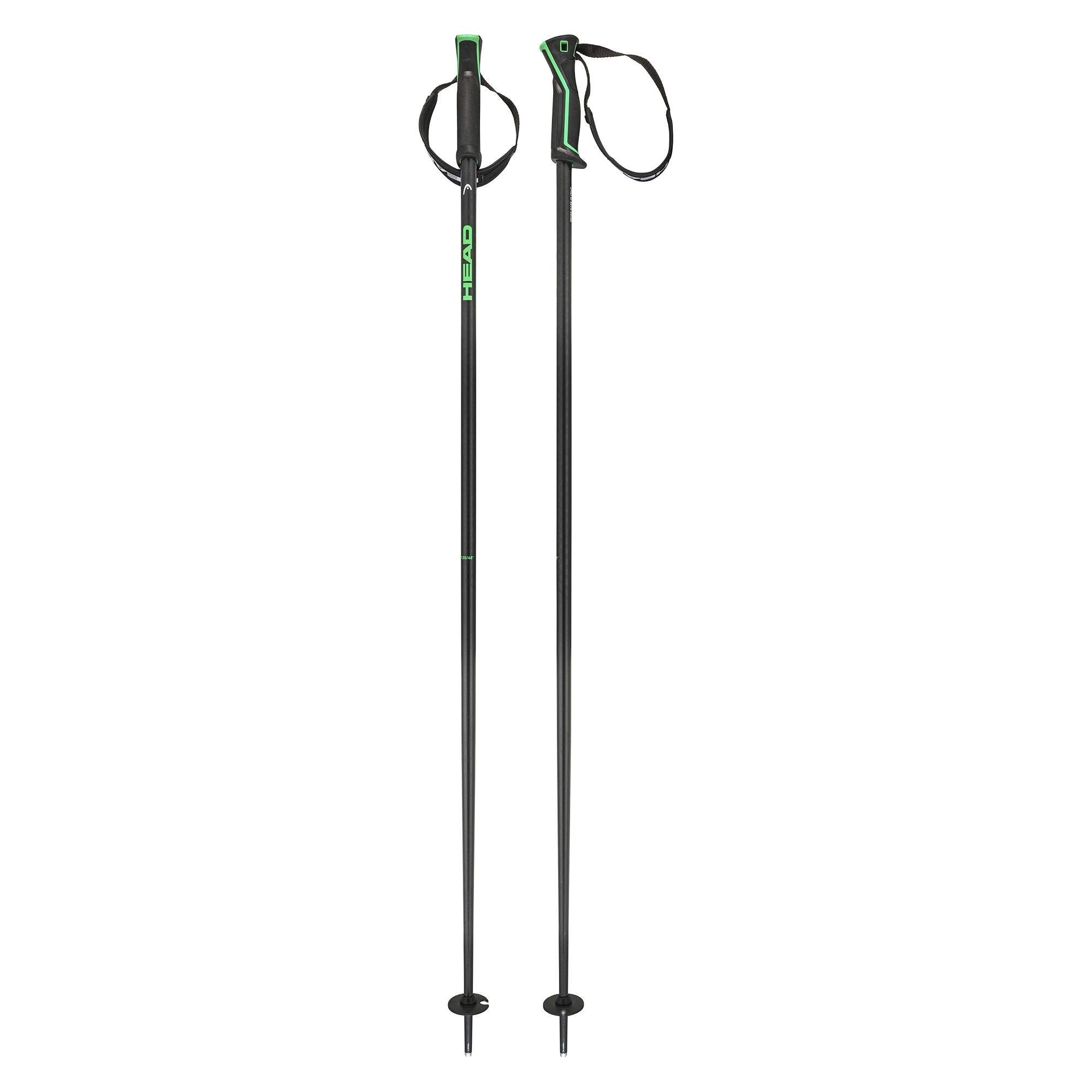 HEAD Frontside Ski Poles - Black Green