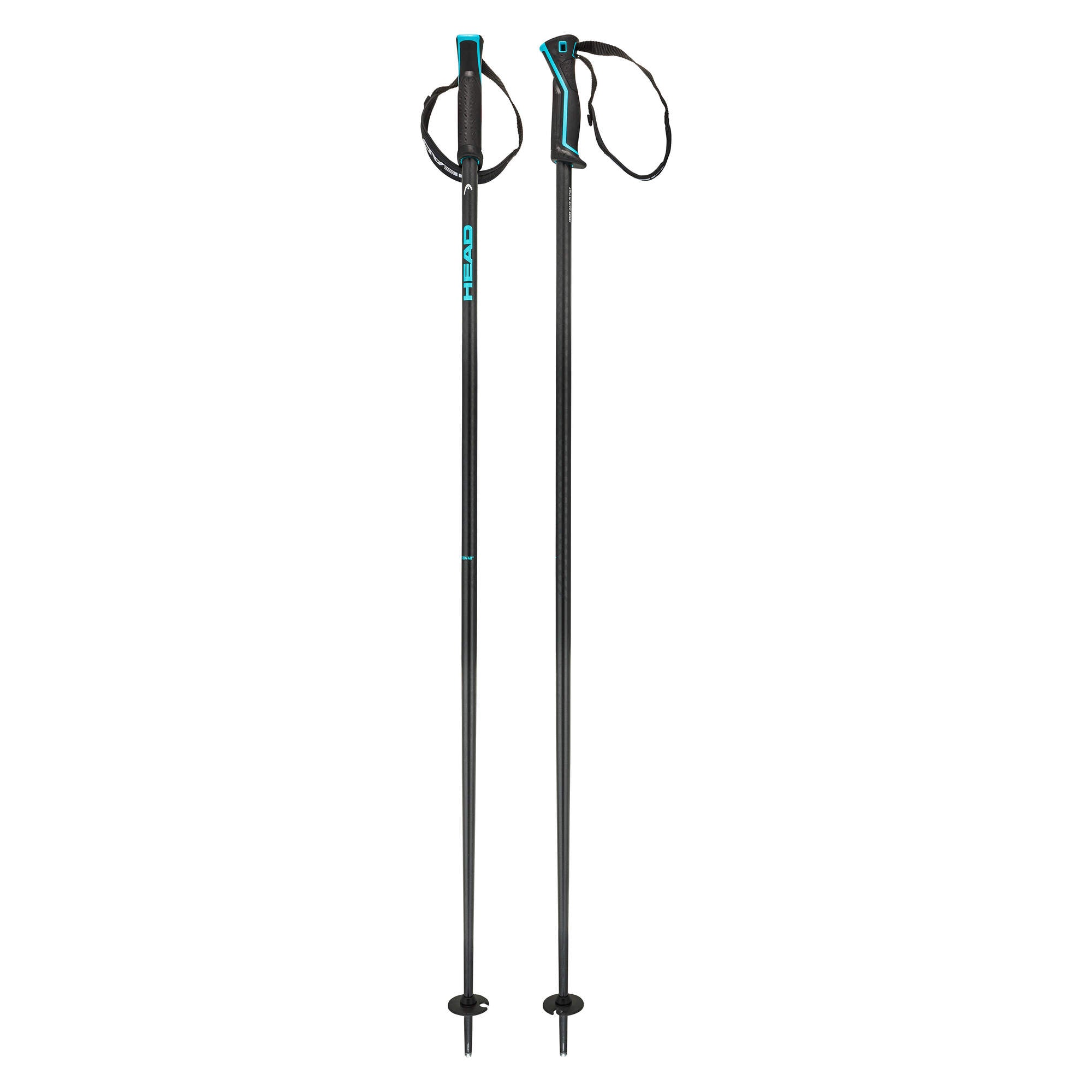 HEAD Frontside Ski Poles - Black Speed Blue