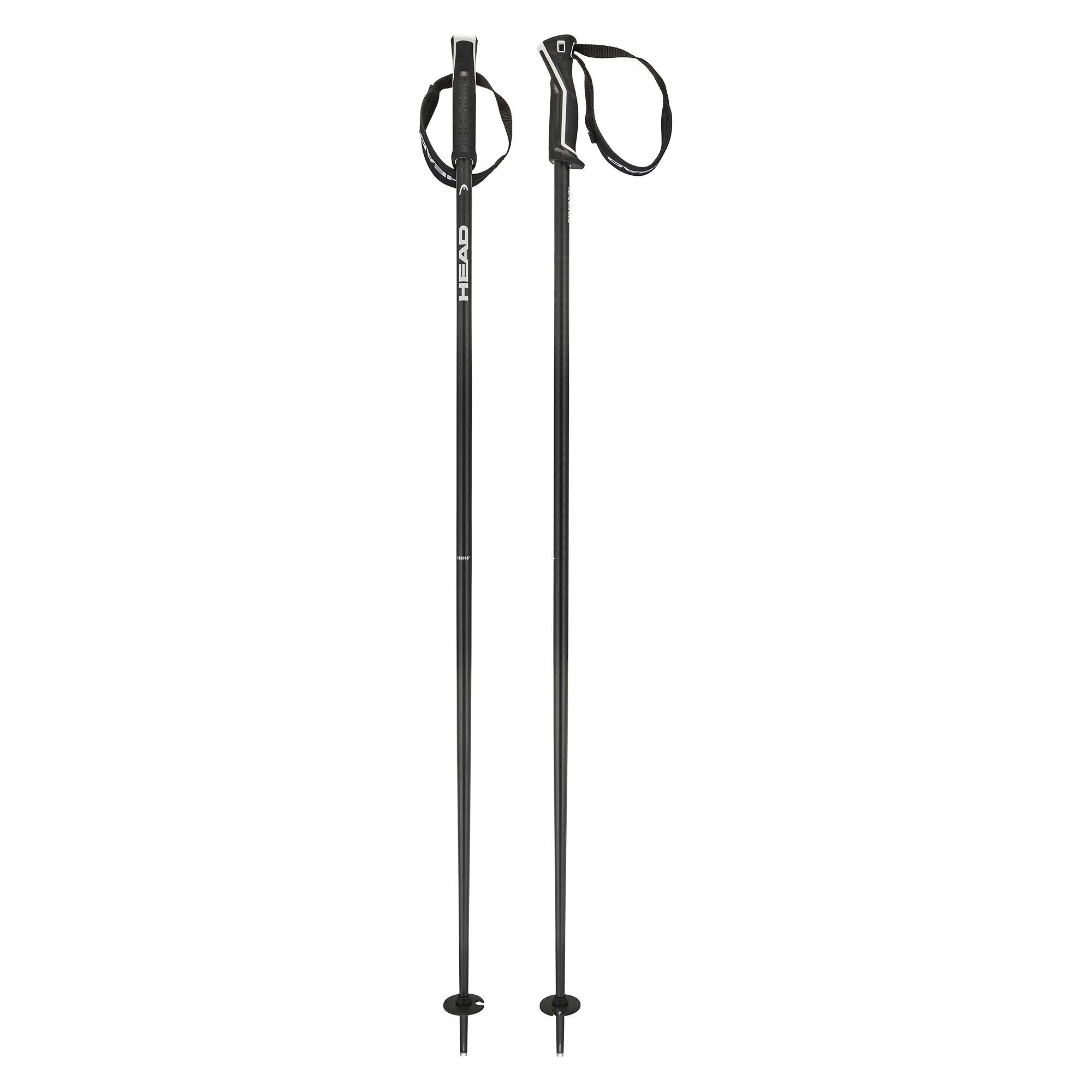 HEAD Frontside Ski Poles - Black White