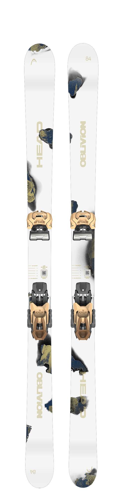 HEAD Oblivion 84 Twin Tip Skis + Attack 14 GW Bindings