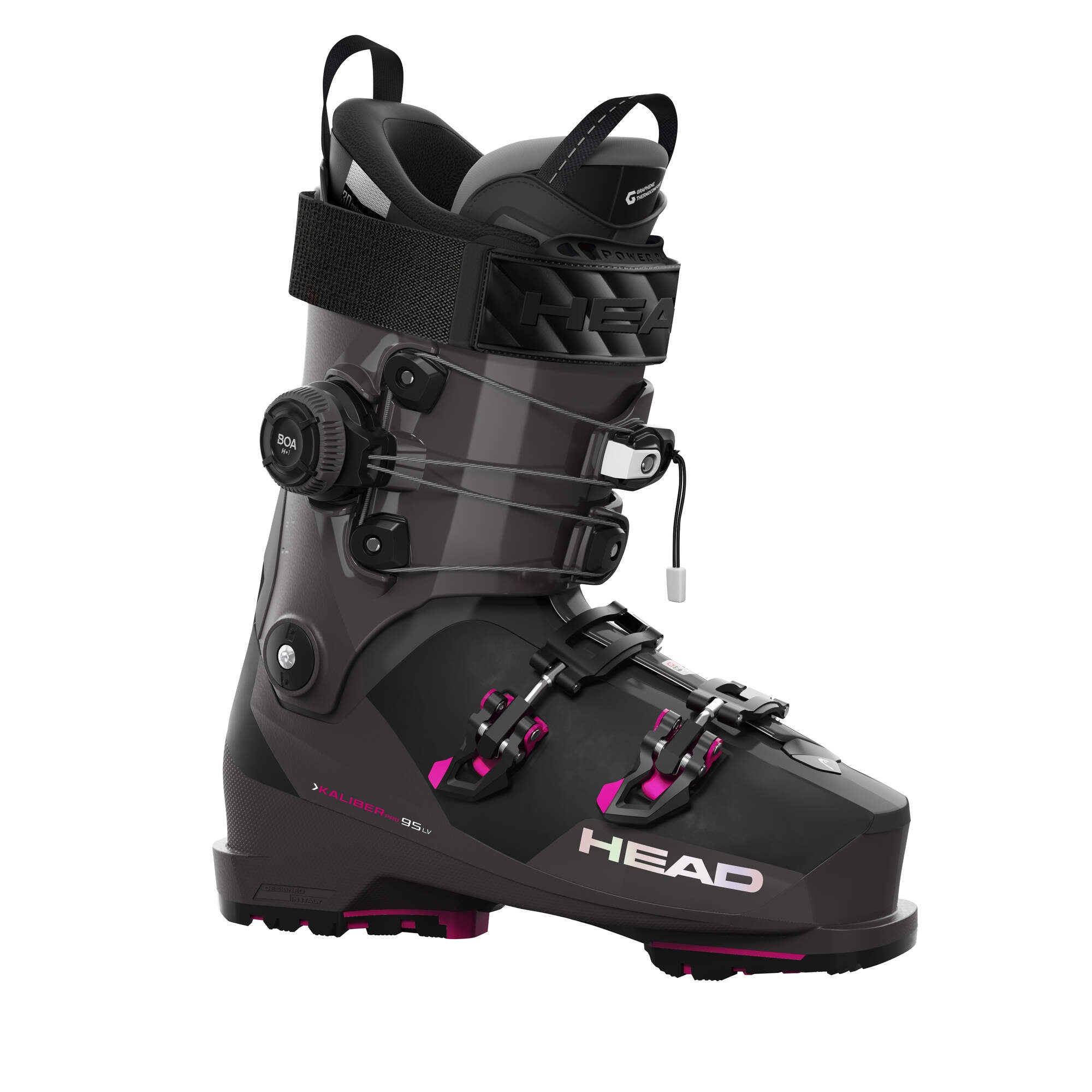 HEAD Kaliber Pro 95 W LV GW BOA Women's Ski Boots - Anthracite/Fuchsia