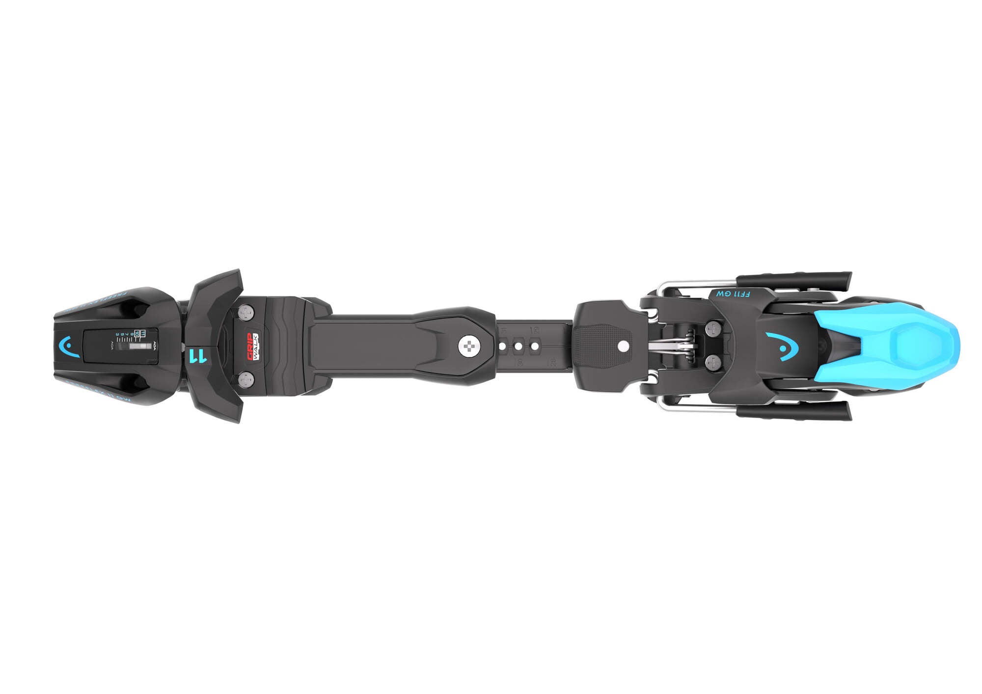HEAD Freeflex 11 GW Ski Bindings - 85 mm Matte Black/Speed Blue
