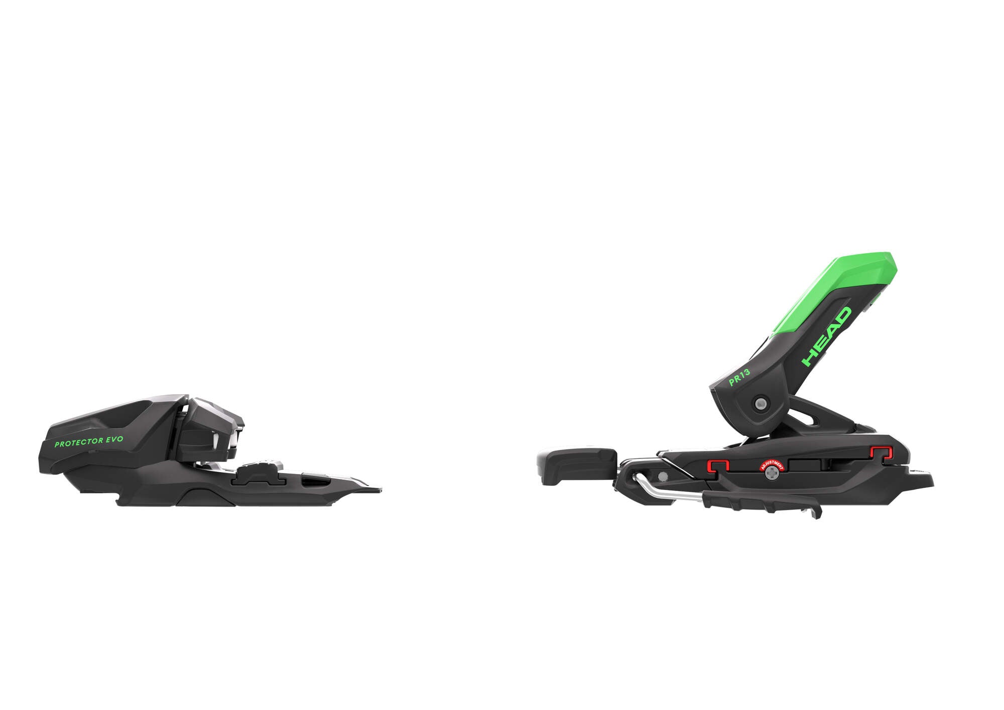 HEAD Protector Evo PR 13 GW Ski Bindings - 85 mm Matte Black/Green