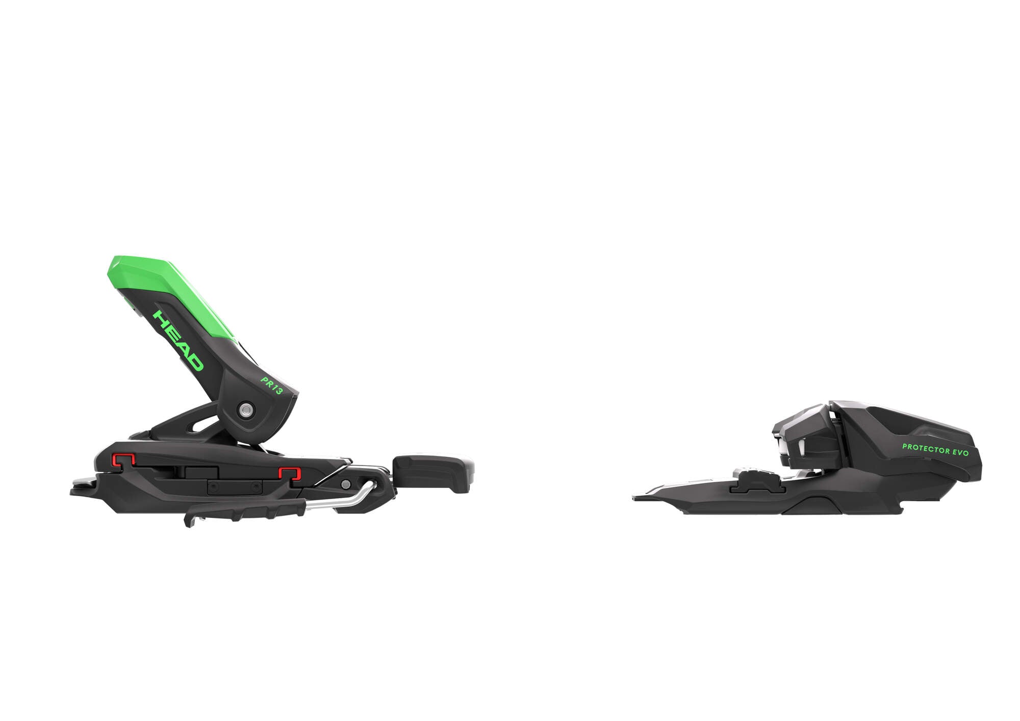 HEAD Protector Evo PR 13 GW Ski Bindings - 85 mm Matte Black/Green