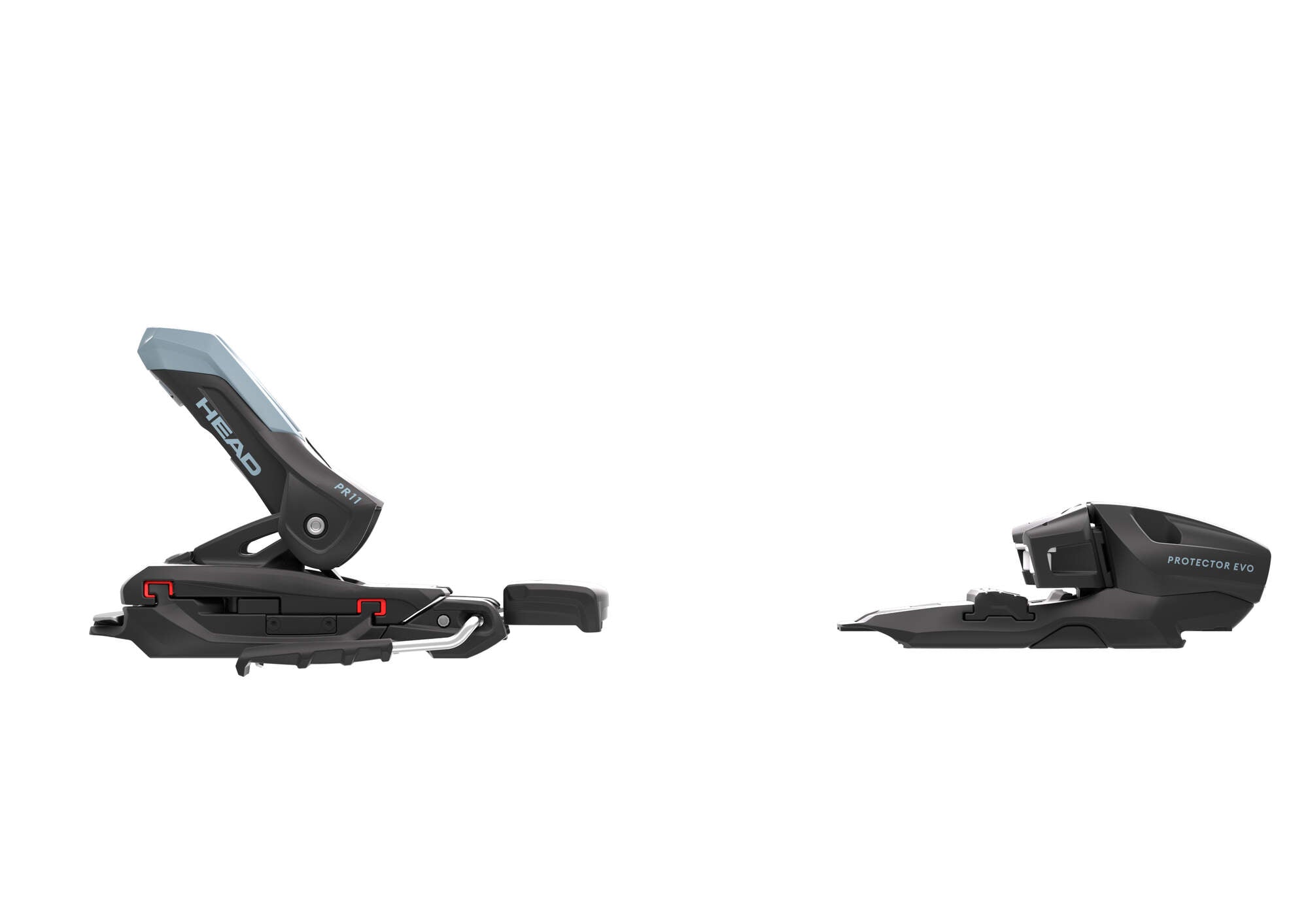 HEAD Protector Evo PR 11 GW Ski Bindings - 85 mm Matte Black/Light Blue