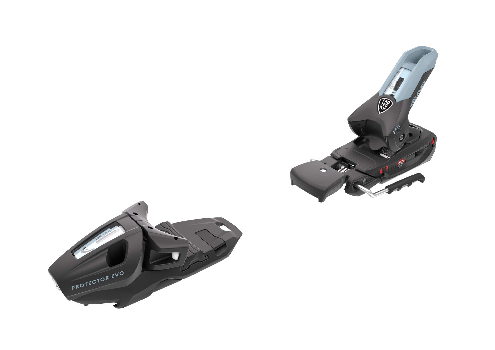 HEAD Protector Evo PR 11 GW Ski Bindings - 85 mm Matte Black/Light Blue