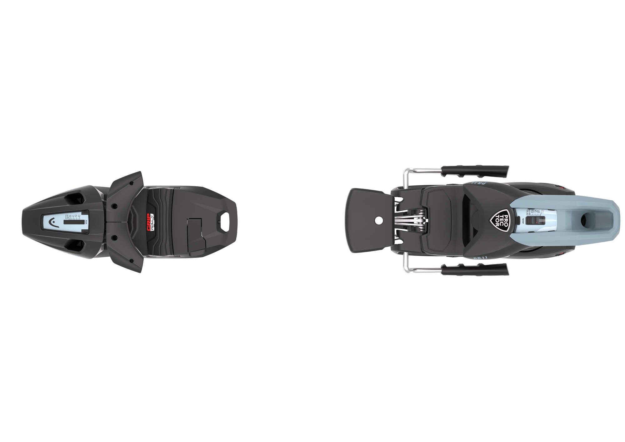 HEAD Protector Evo PR 11 GW Ski Bindings - 85 mm Matte Black/Light Blue