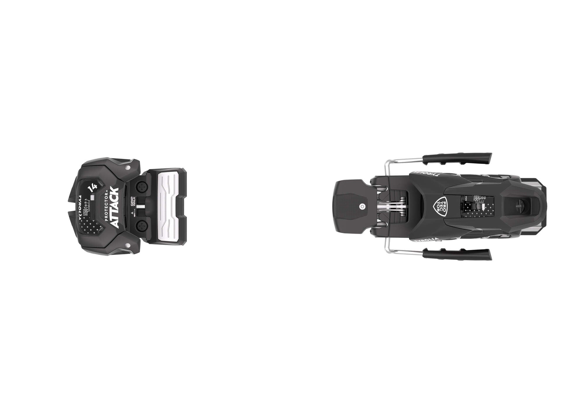 Tyrolia Protector+ Attack 14 GW Ski Bindings - 120 mm Matte Black
