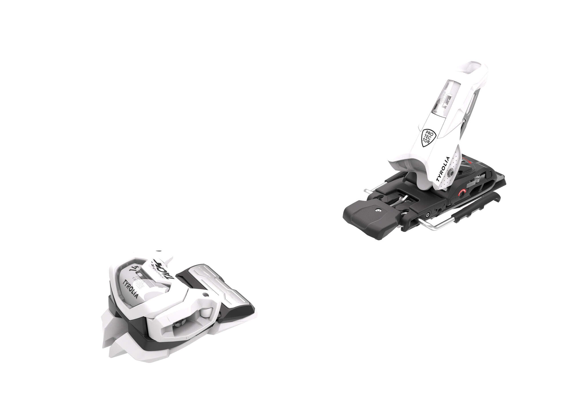Tyrolia Protector+ Attack 14 GW Ski Bindings - 110 mm Matte White