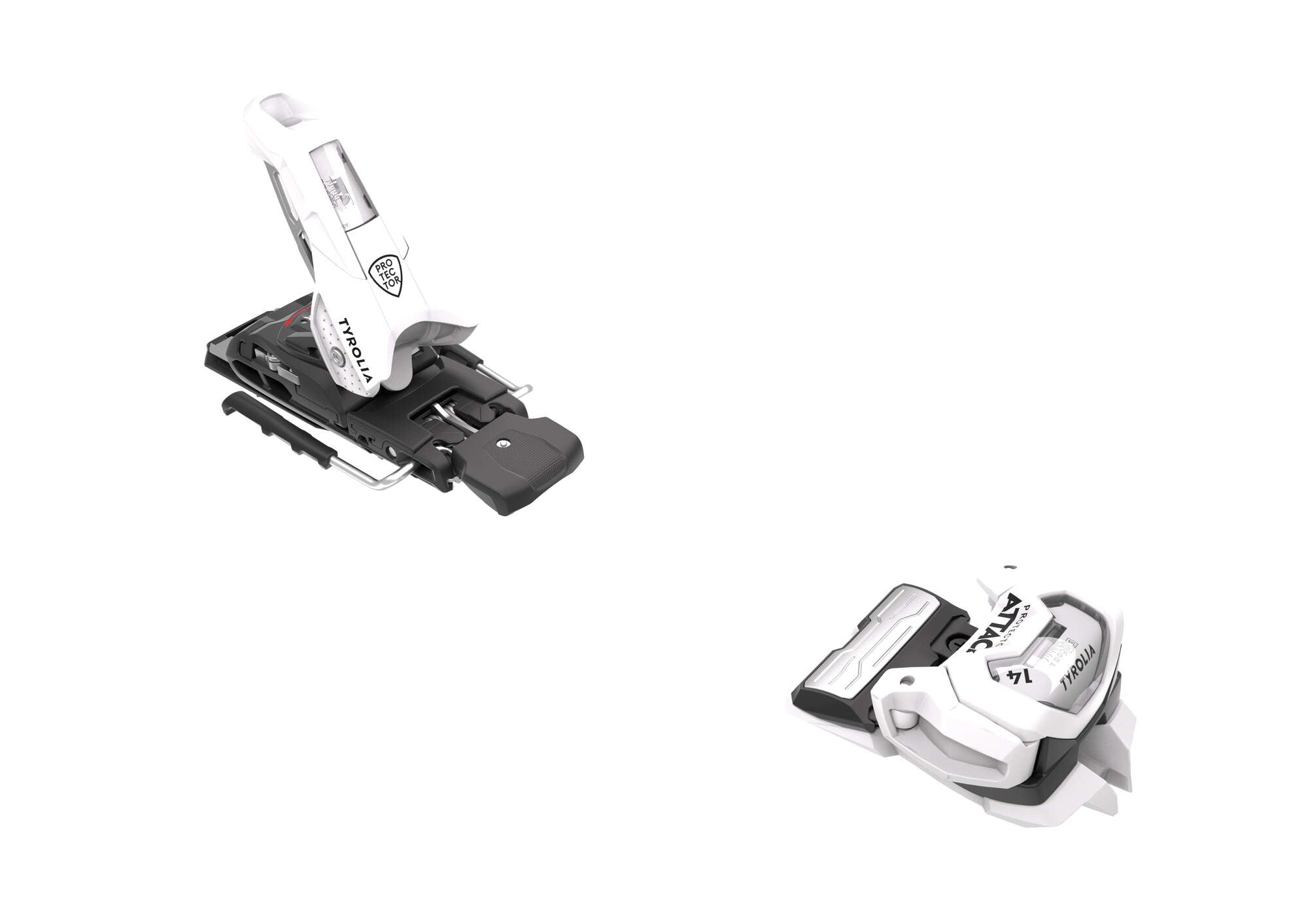 Tyrolia Protector+ Attack 14 GW Ski Bindings - 95 mm Matte White