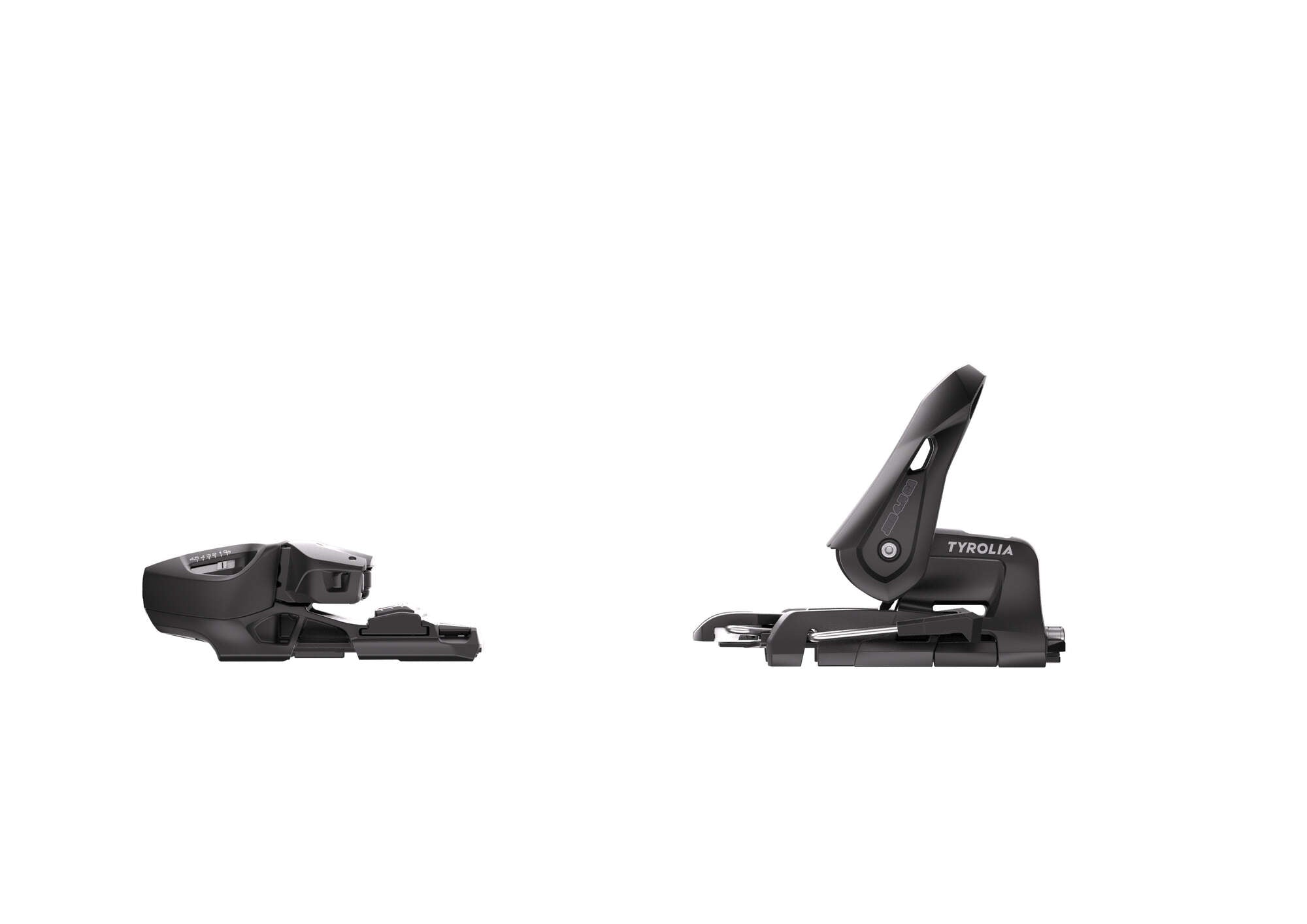 Tyrolia JRS 4.5 GW CA Junior Ski Bindings - 80 mm Solid Black