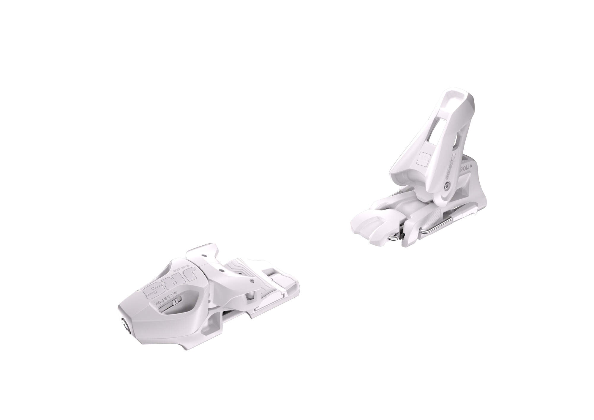 Tyrolia JRS 4.5 GW CA Junior Ski Bindings - 80 mm Solid White/White