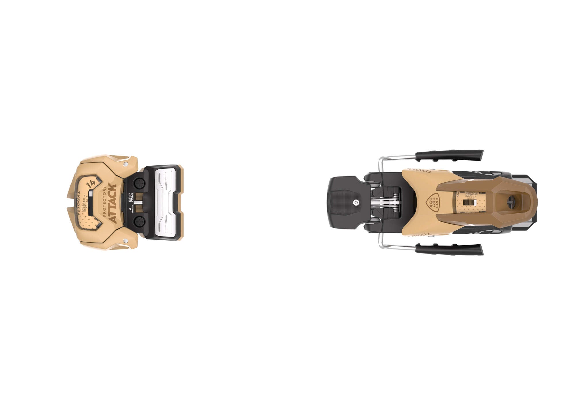 Tyrolia Protector+ Attack 14 GW Ski Bindings - 110 mm Sand