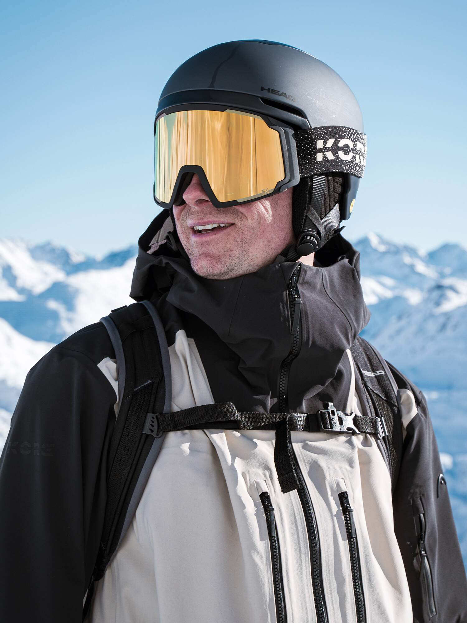 HEAD Neves Pro 5K Goggles - Gold/KORE