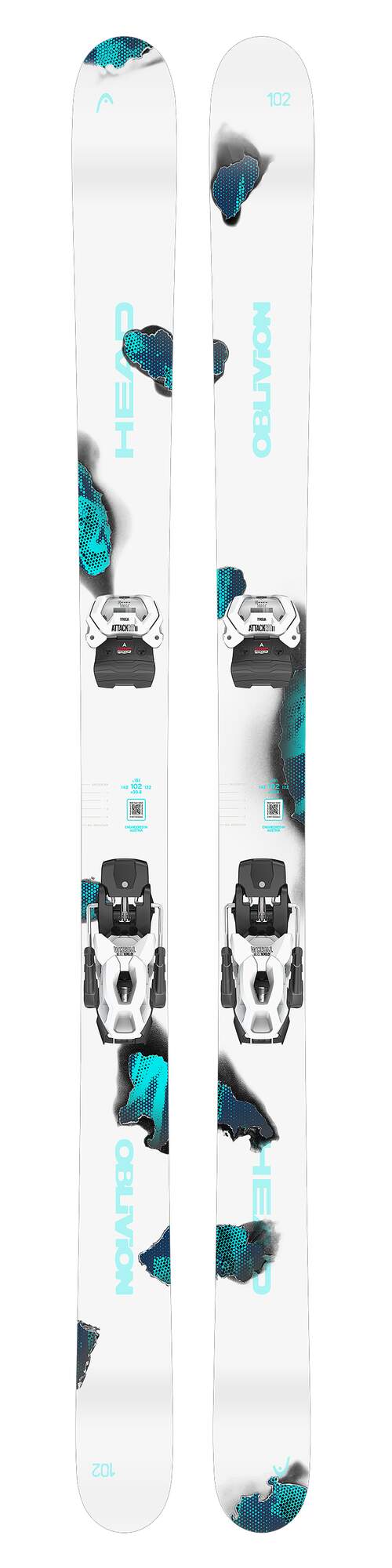 HEAD Oblivion 102 Twin Tip Skis + Attack 14 GW Bindings